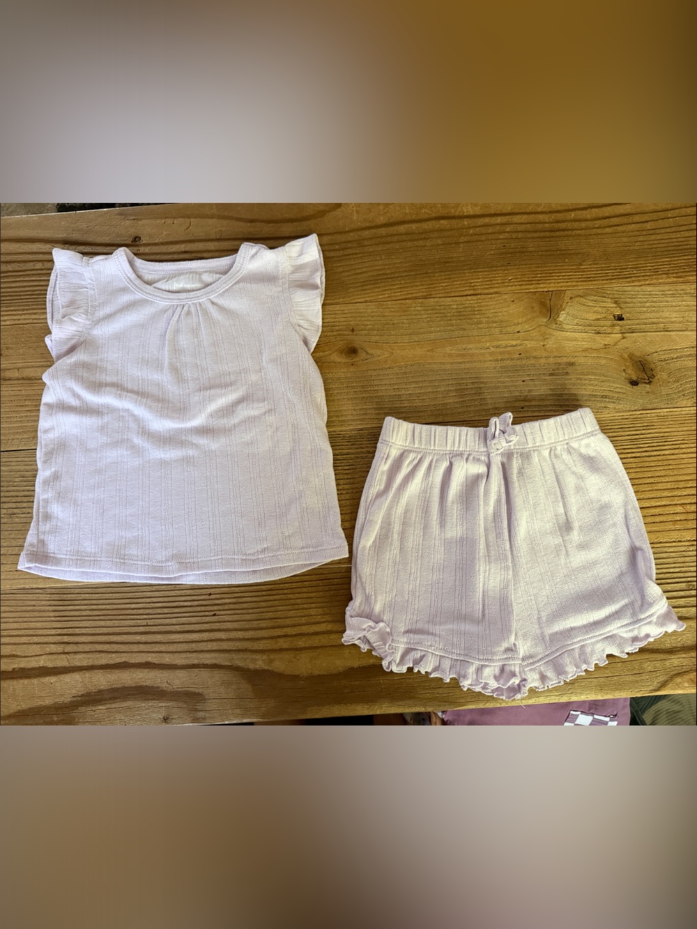 First Impressions Light Lavender Girls Two-Piece Matching Set